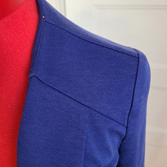 Blue sweater blazer - Picture 2 of 5